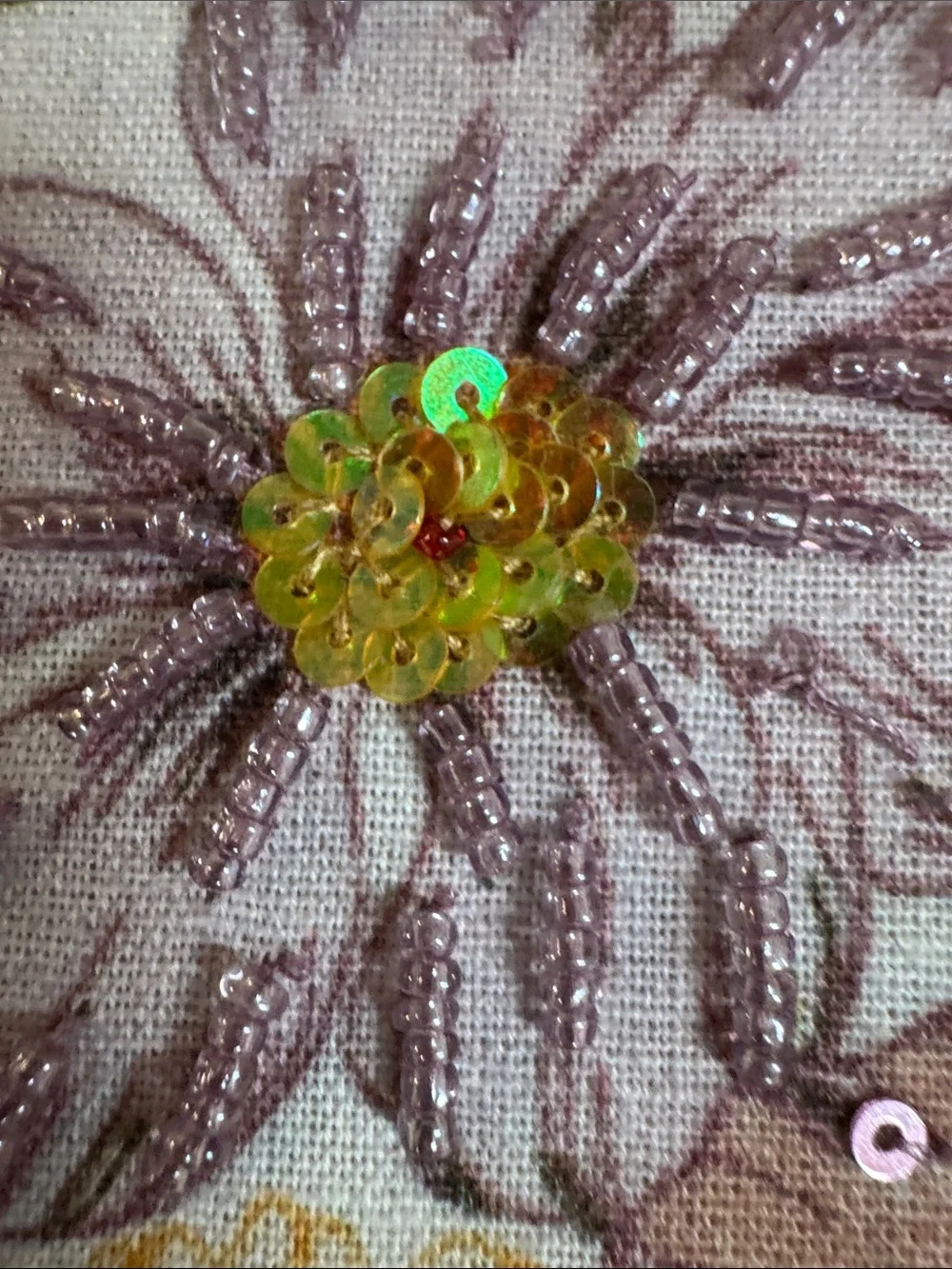 NEW Floral Sequin Round jewelry- Multicolor